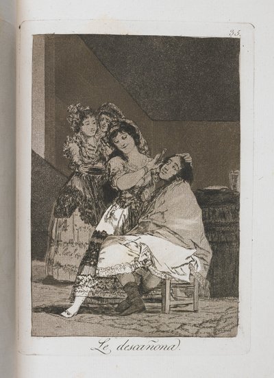 Plate from Los Caprichos by Francisco de Goya